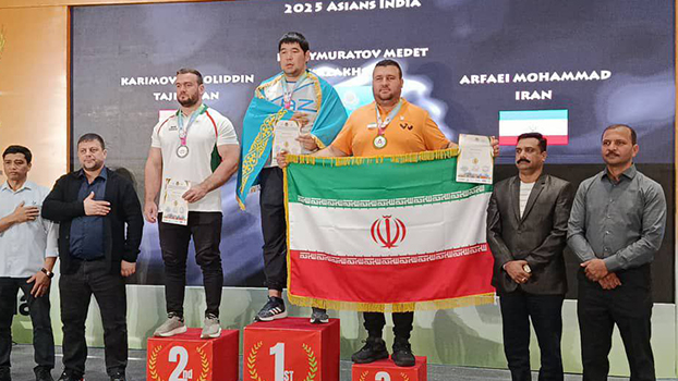 ورزشکار میاندوآبی در مسابقات قهرمانی مچ‌اندازی آسیا سوم شد