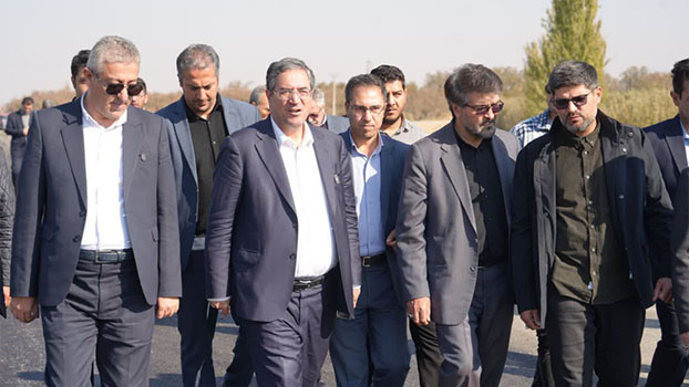 بازدید استاندار آذربایجان‌غربی از عملیات راهسازی و ساماندهی خروجی های میاندوآب