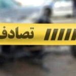 برخورد پراید با مصالح دپو شده در جاده سرچم؛ راننده مصدوم شد